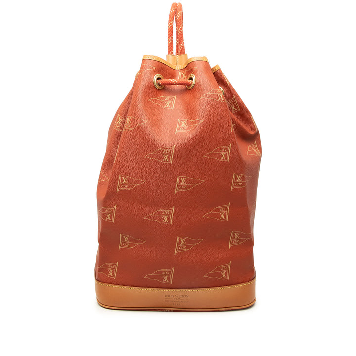 Louis Vuitton Sac à dos Americas Cup Saint Tropez Toile enduite Rouge – vue principale – GABY PARIS