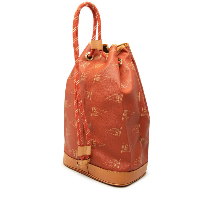 Louis Vuitton Sac à dos Americas Cup Saint Tropez Toile enduite Rouge – vue 2 – GABY PARIS