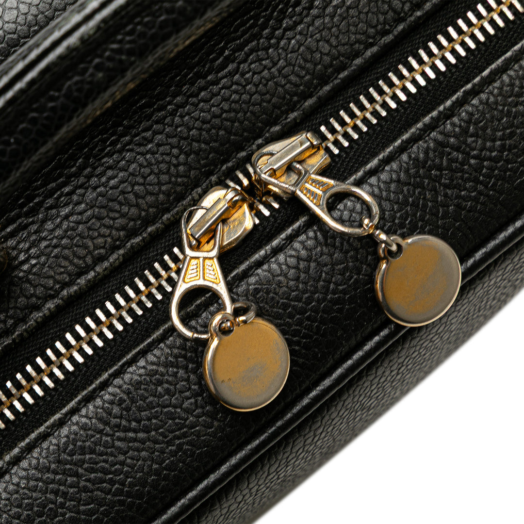 CC Caviar Vanity Case Black - Gaby Paris