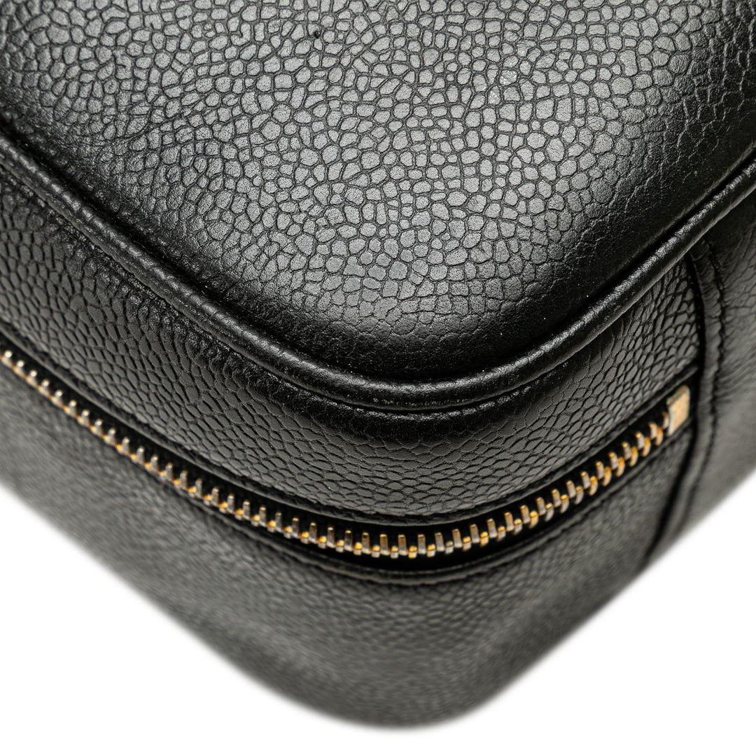 CC Caviar Vanity Case Black - Gaby Paris
