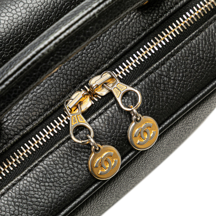 CC Caviar Vanity Case Black - Gaby Paris