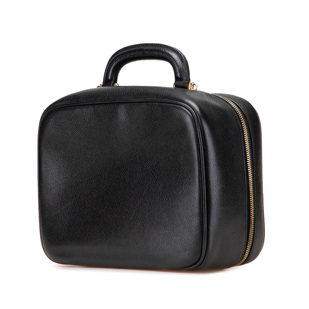 CC Caviar Vanity Case Black - Gaby Paris