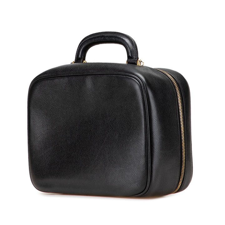 CC Caviar Vanity Case Black - Gaby Paris