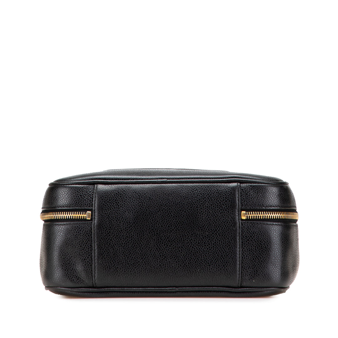 CC Caviar Vanity Case Black - Gaby Paris