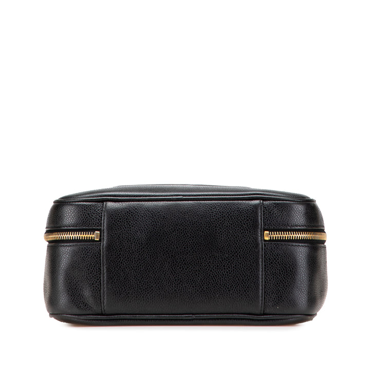 CC Caviar Vanity Case Black - Gaby Paris