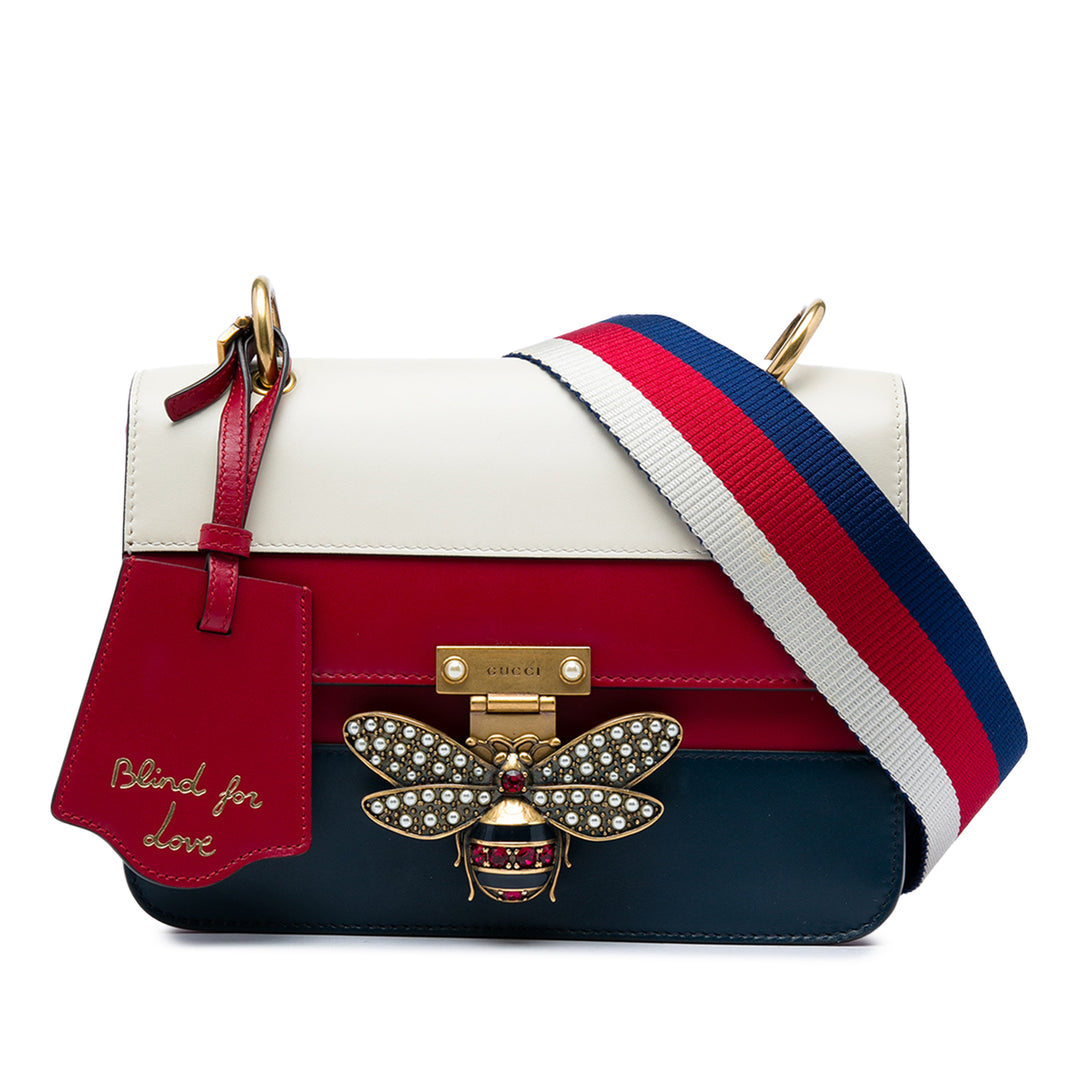 Gucci Queen Margaret à rabat Sac Moyen Cuir de veau Rouge – vue principale – GABY PARIS