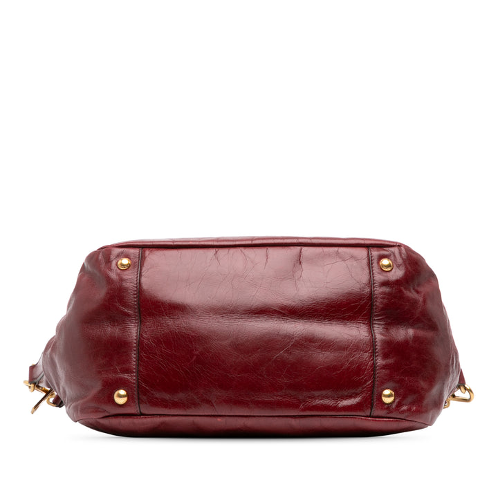 Prada Vitello Shine Sac cartable