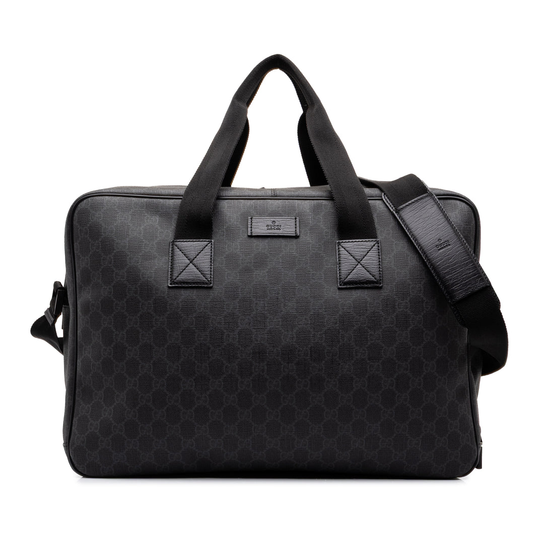 Gucci Sac de voyage GG Supreme Noir – vue principale – GABY PARIS