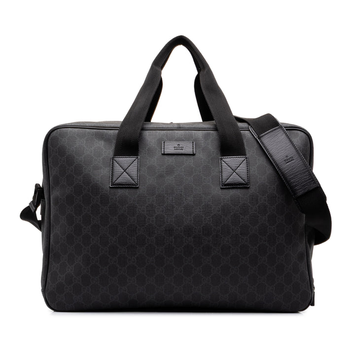 Gucci Sac de voyage GG Supreme Noir – vue principale – GABY PARIS