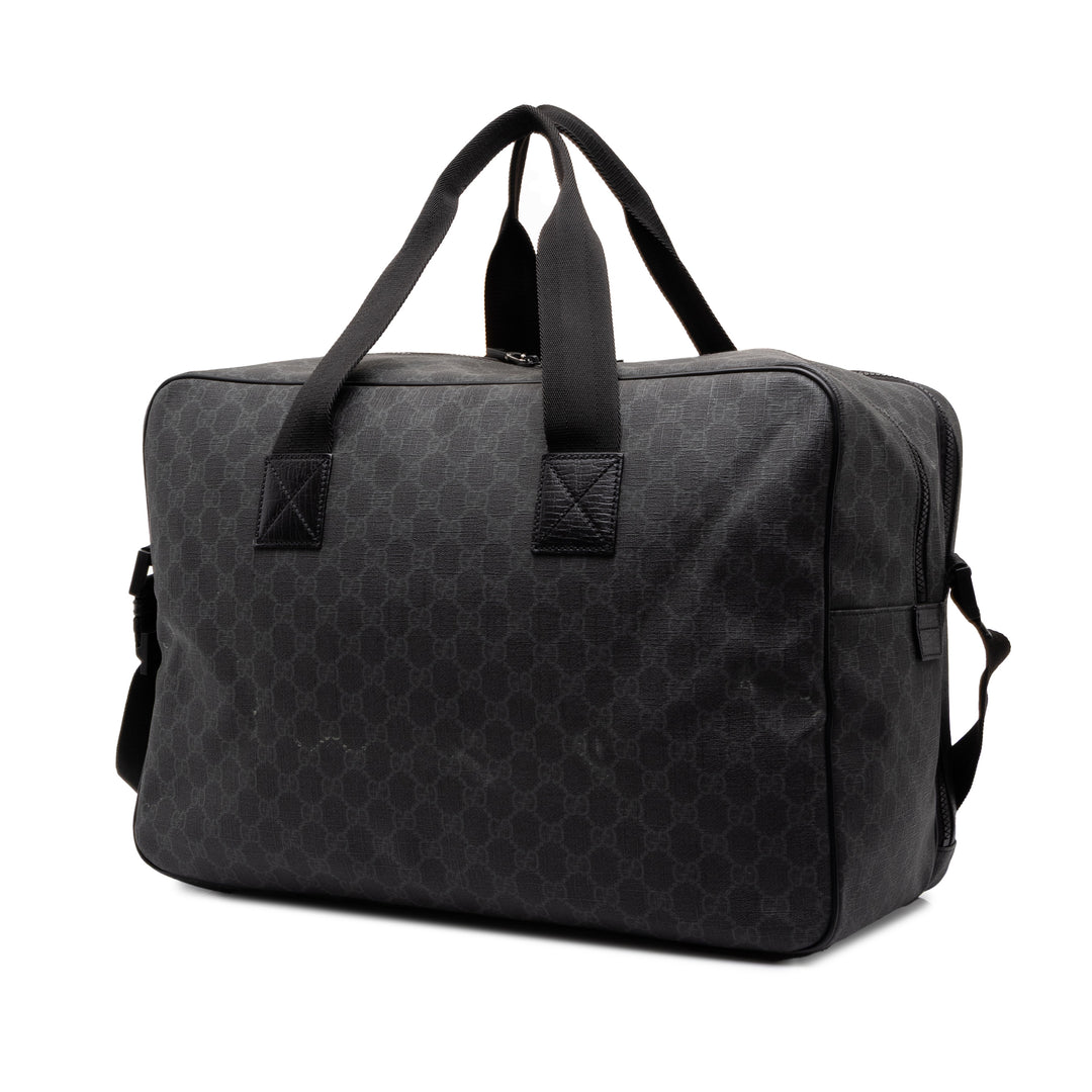 Gucci Sac de voyage GG Supreme Noir – vue 2 – GABY PARIS
