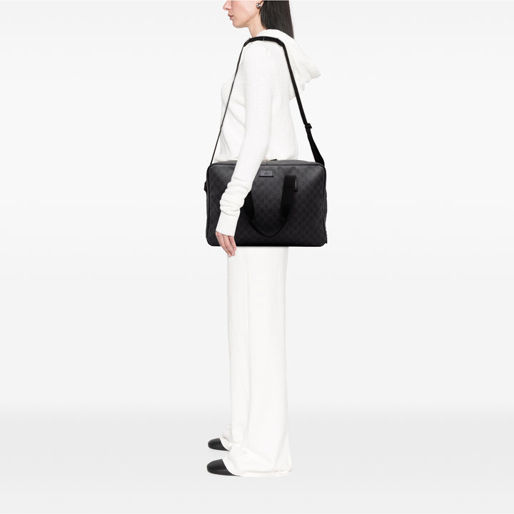 Gucci Sac de voyage GG Supreme Noir – vue 6 – GABY PARIS