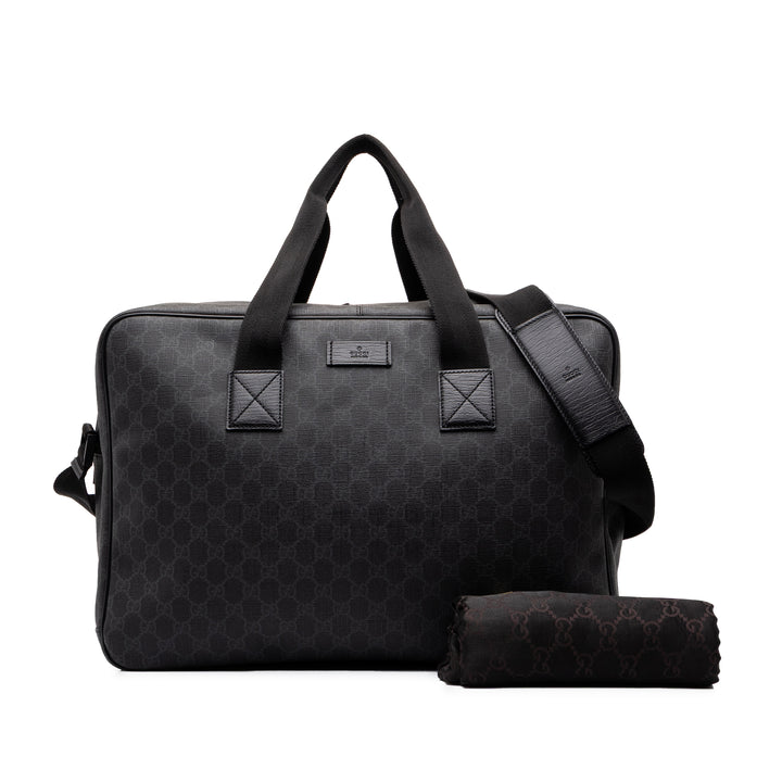 Gucci Sac de voyage GG Supreme Noir – vue 7 – GABY PARIS