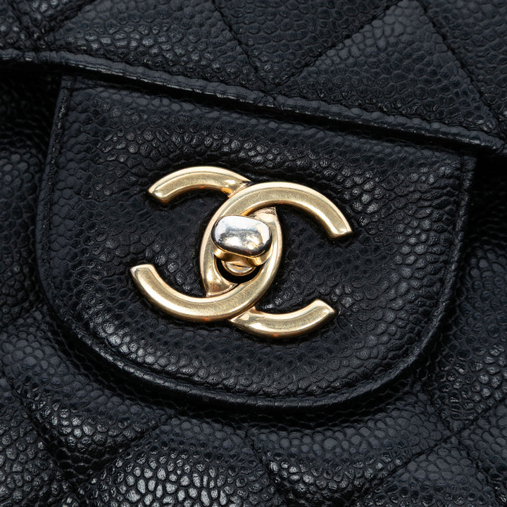 Chanel Jumbo Classic Caviar Double rabat