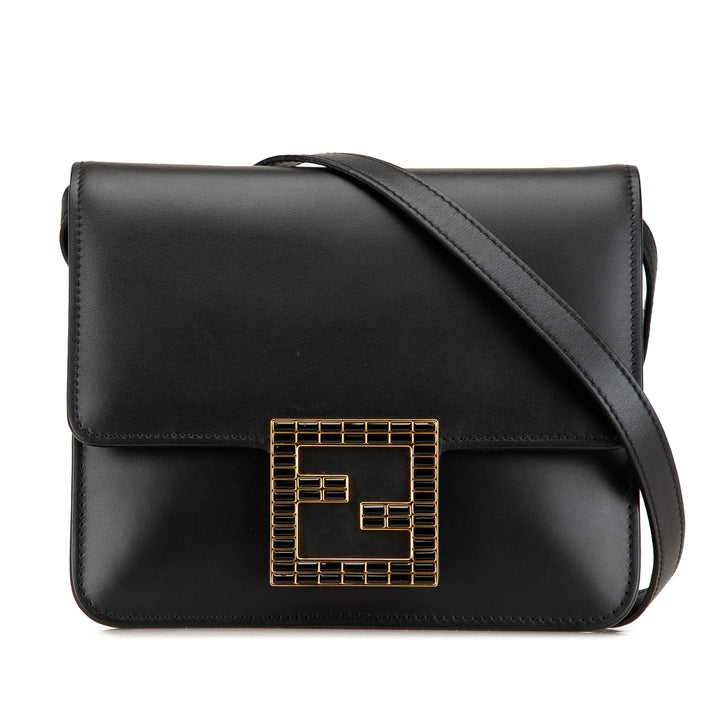 Fendi Sac bandoulière Cristal Fab Noir – vue principale – GABY PARIS