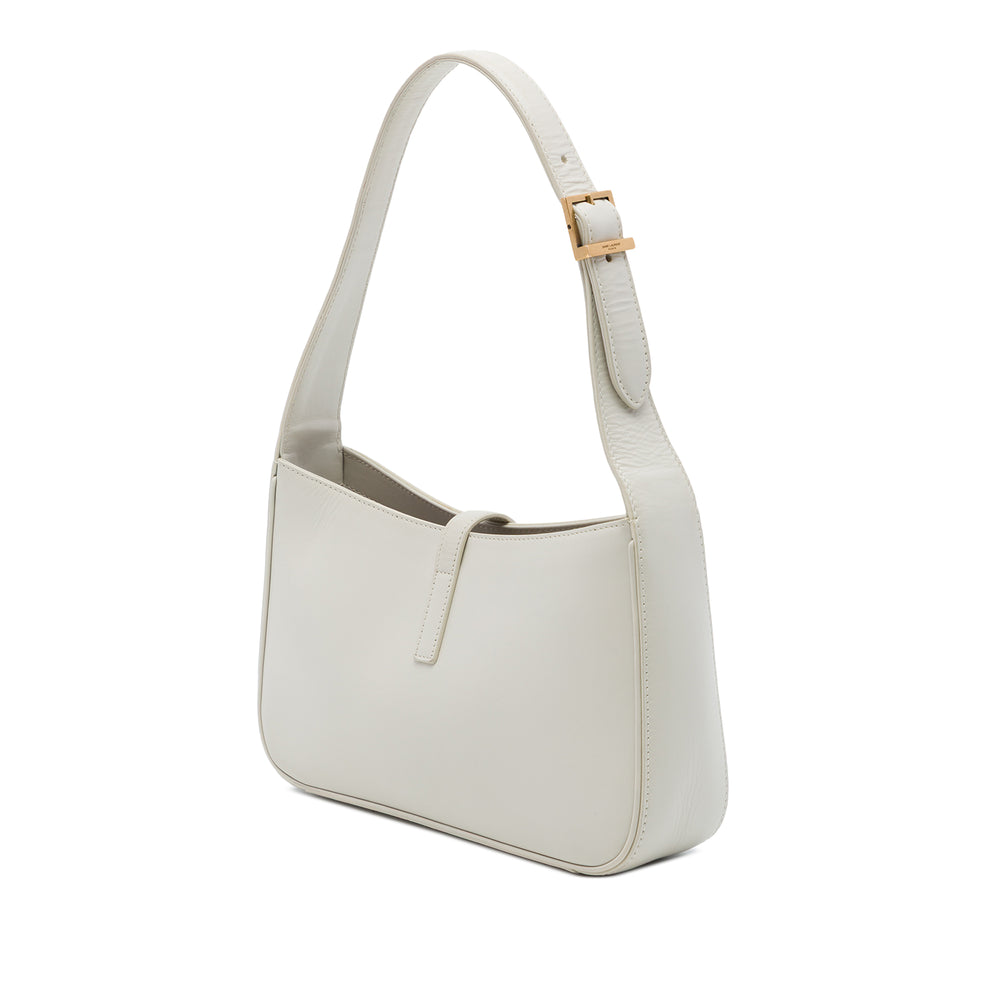 Saint Laurent Le 5 a 7 Cuir de veau lisse Blanc – vue 2 – GABY PARIS