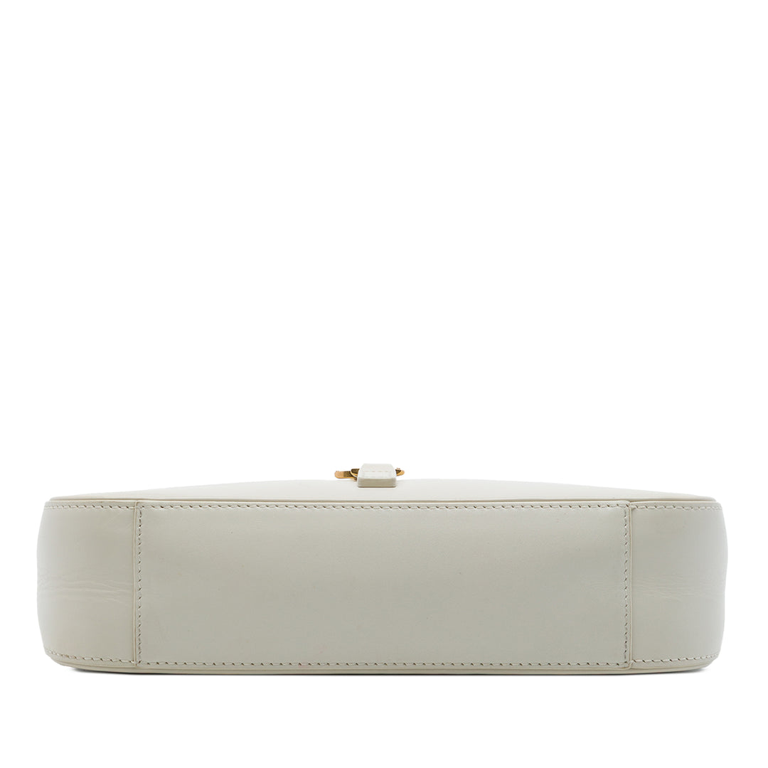 Saint Laurent Le 5 a 7 Cuir de veau lisse Blanc – vue 3 – GABY PARIS