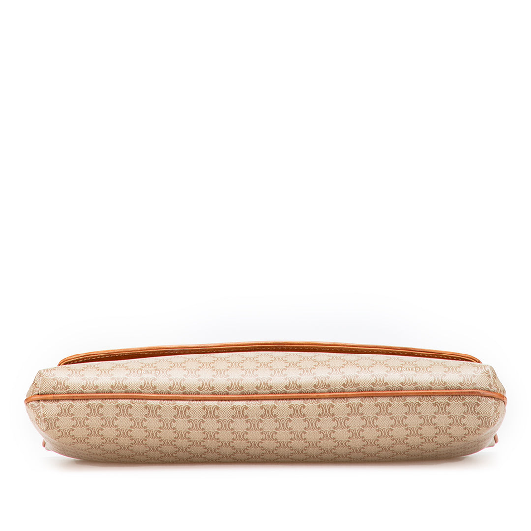 Macadam Coated Canvas Clutch Brown - Gaby Paris