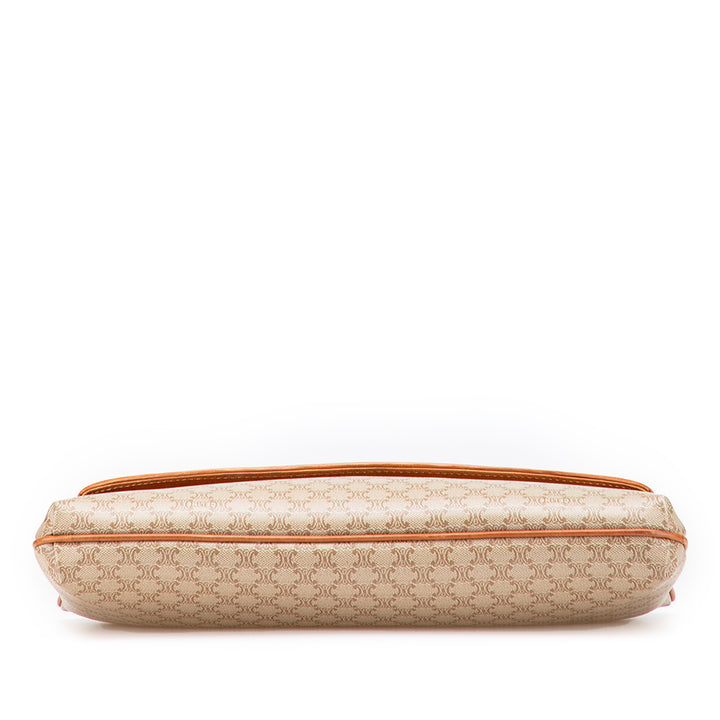 Macadam Coated Canvas Clutch Brown - Gaby Paris