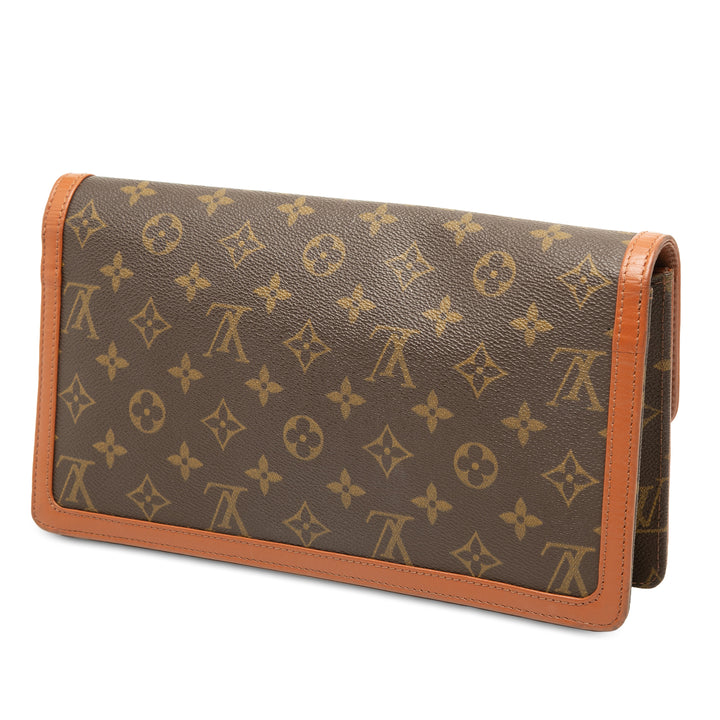 Louis Vuitton Pochette Dame Monogram GM Marron – vue 2 – GABY PARIS