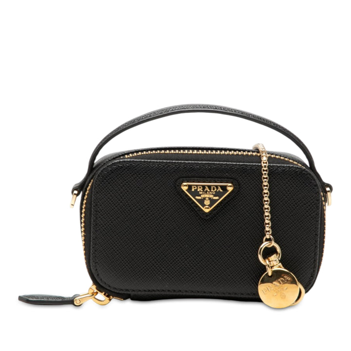 Prada Pochette Mini Saffiano Noir