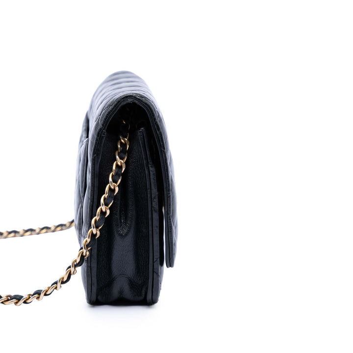 Chanel Matelassé vieilli Cuir de veau Reissue 2.55 Wallet on Chain