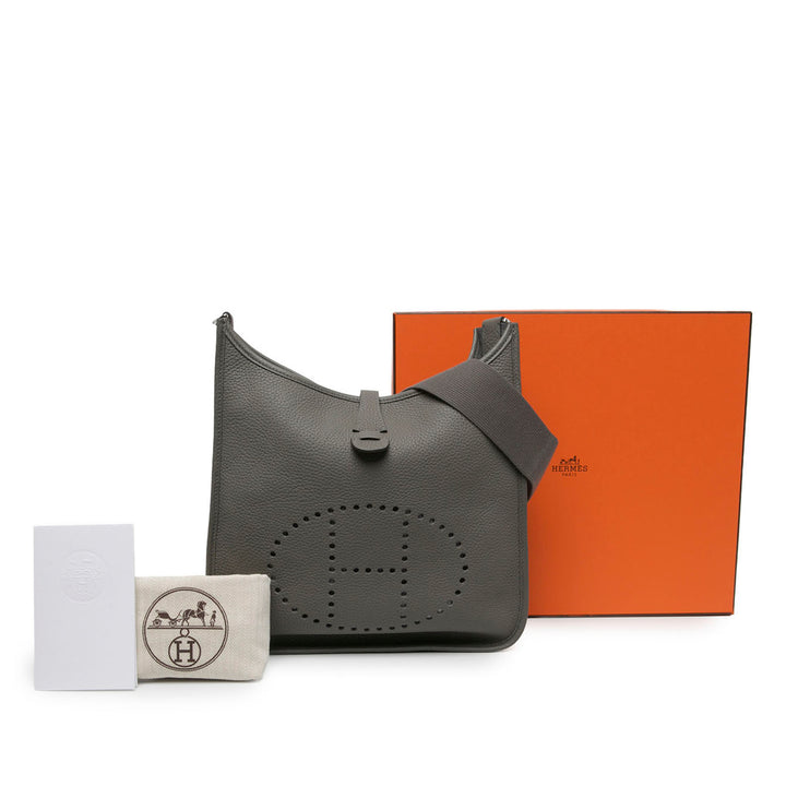 Hermès Sac bandoulière Evelyne III 29 Clémence Gris – vue 6 – GABY PARIS