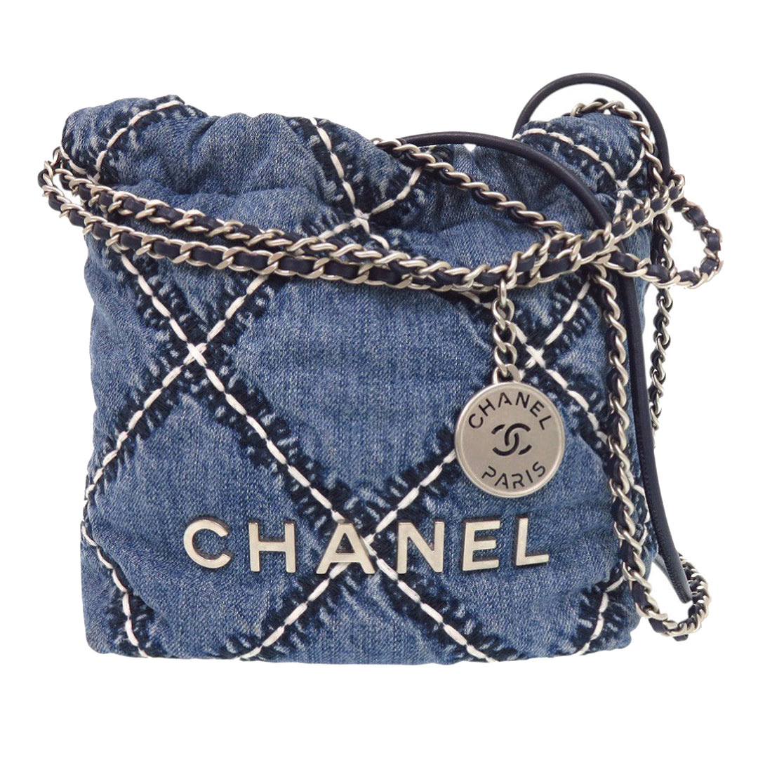 Chanel Mini Jean Surpiqué 22 Sac à main