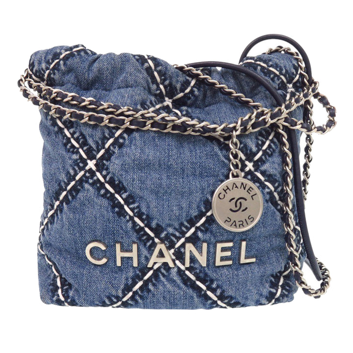 Chanel Mini Jean Surpiqué 22 Sac à main