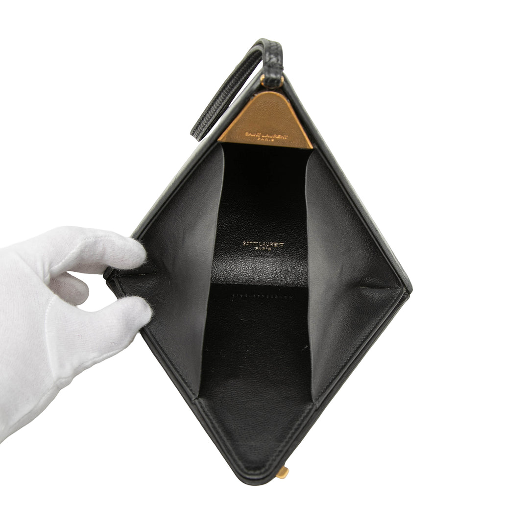 Saint Laurent Small Cuir Pyramid Boîte Pochette