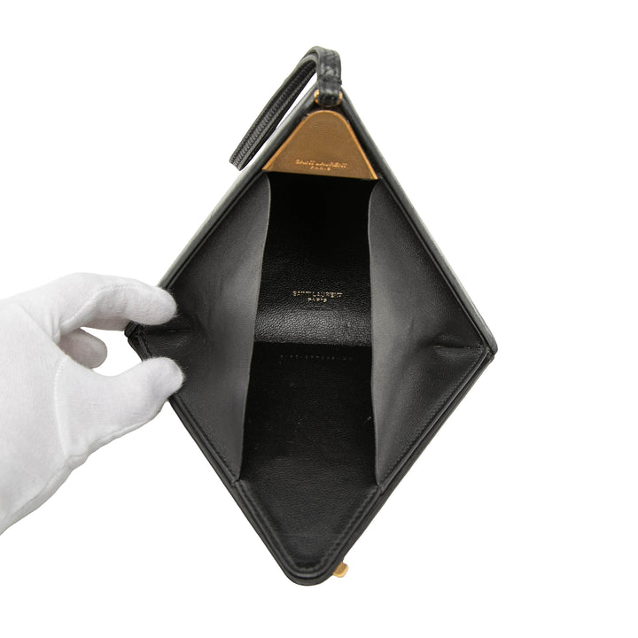 Saint Laurent Small Cuir Pyramid Boîte Pochette