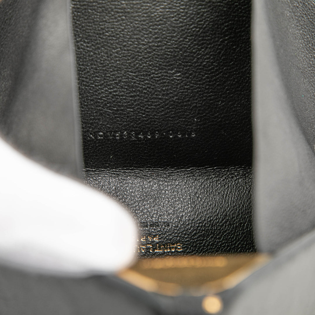 Saint Laurent Small Cuir Pyramid Boîte Pochette