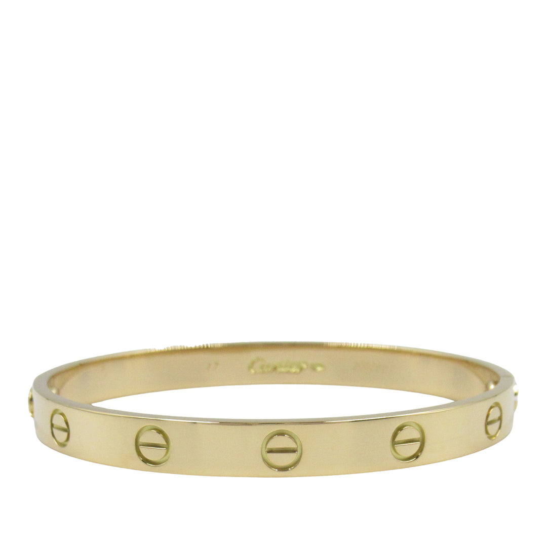 18K Yellow Gold Classic Love Bracelet Gold - Gaby Paris