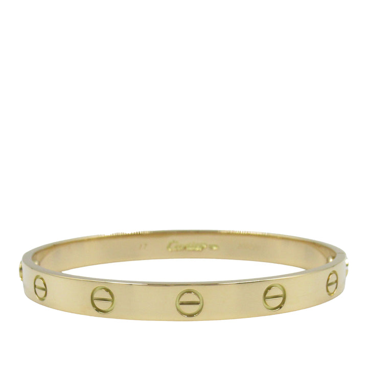 18K Yellow Gold Classic Love Bracelet Gold - Gaby Paris