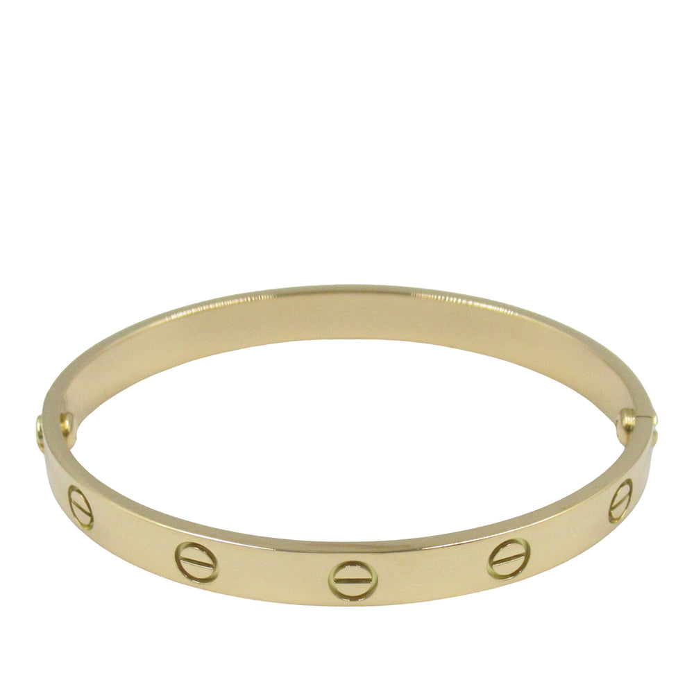 18K Yellow Gold Classic Love Bracelet Gold - Gaby Paris