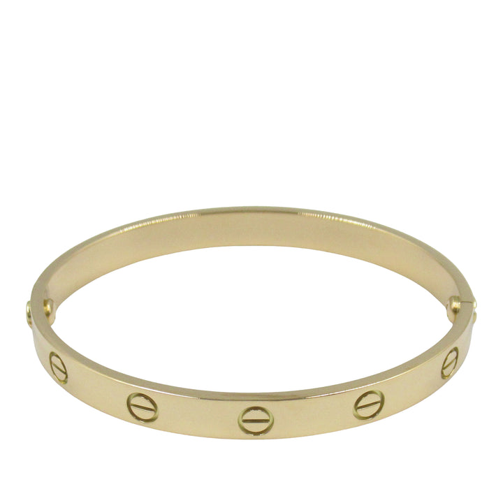 18K Yellow Gold Classic Love Bracelet Gold - Gaby Paris