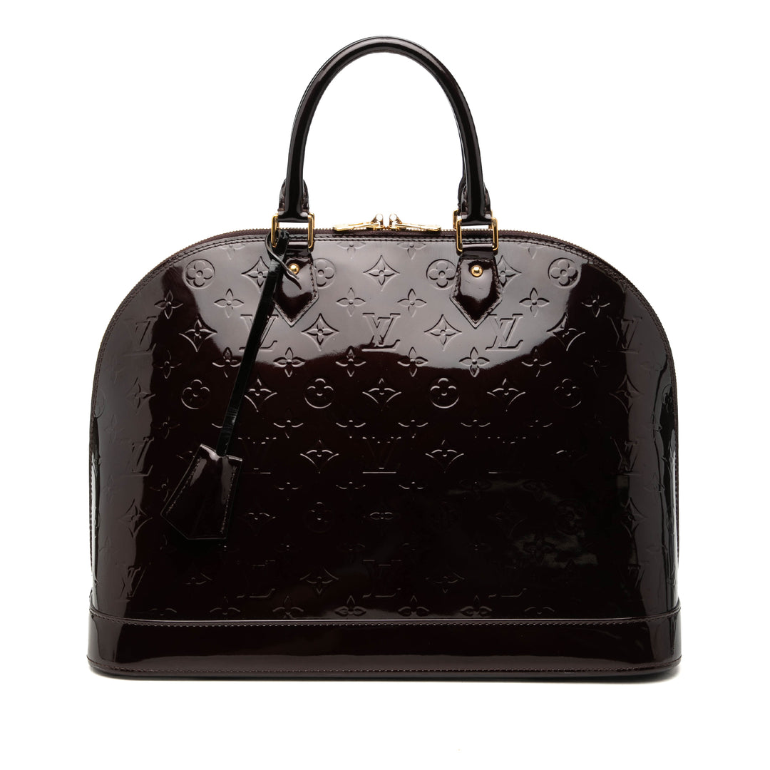 Alma GM Cuir verni Monogram Violet
