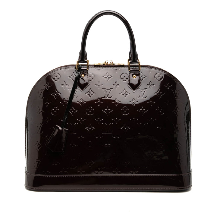 Alma GM Cuir verni Monogram Violet