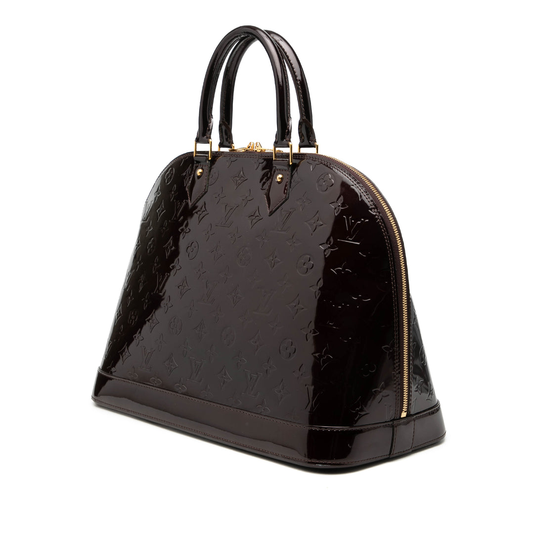 Alma GM Cuir verni Monogram Violet