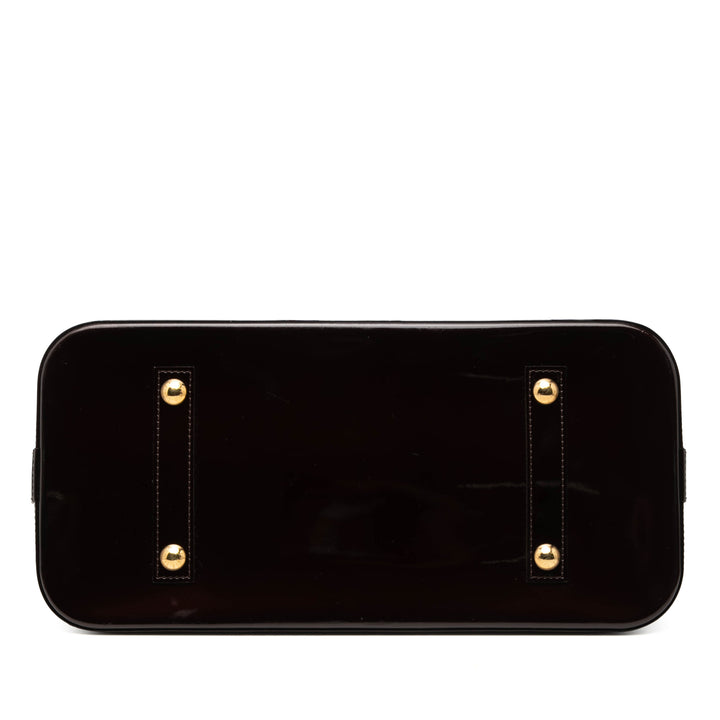 Alma GM Cuir verni Monogram Violet