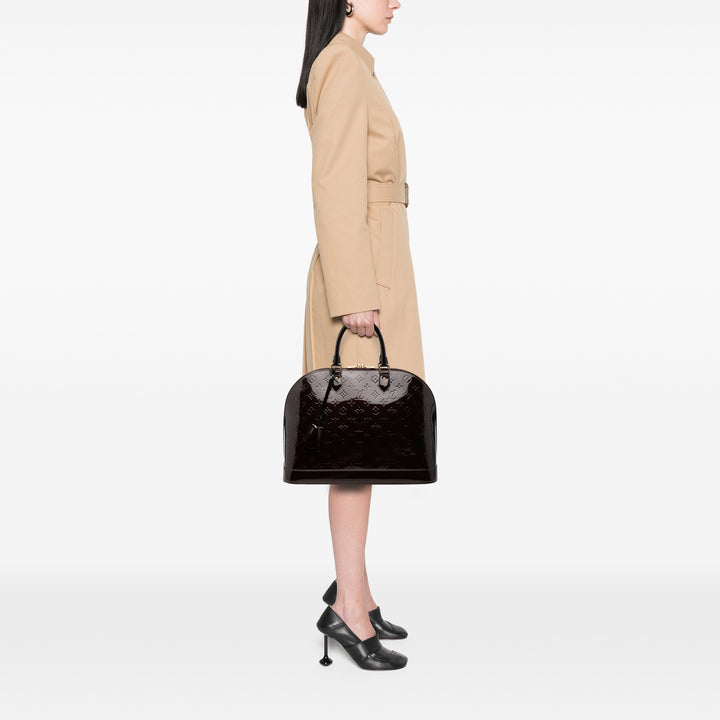 Alma GM Cuir verni Monogram Violet