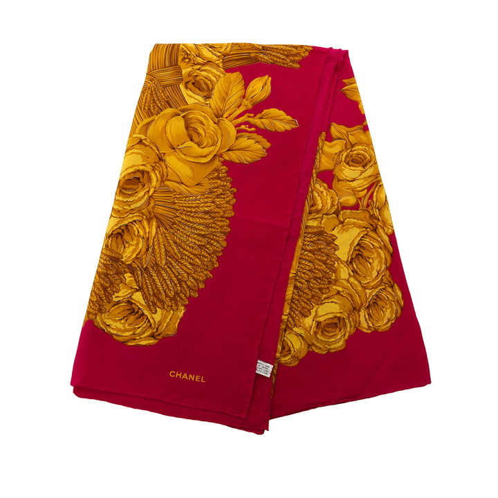 Chanel Ornate Print Soie Foulard