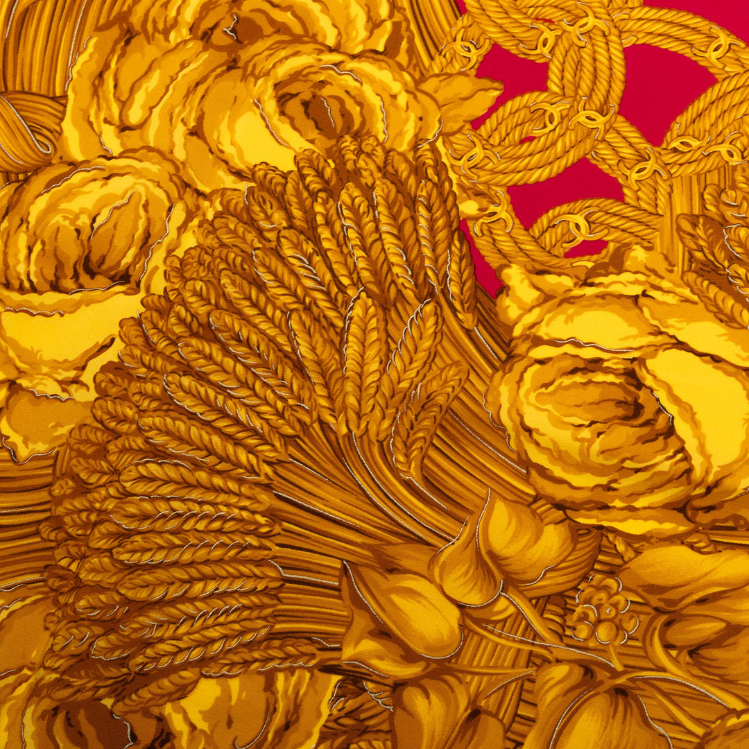 Chanel Ornate Print Soie Foulard