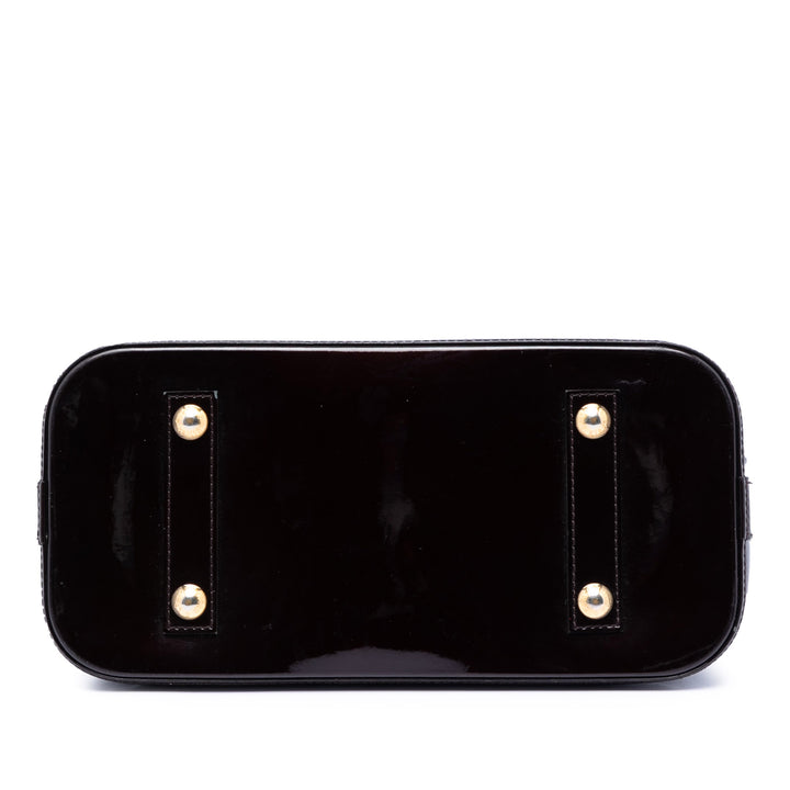 Alma PM Cuir verni Monogram Violet