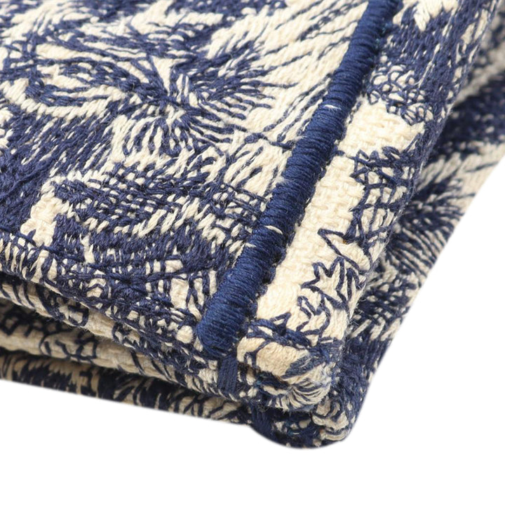 Large Canvas Embroidered Dioriviera Toile De Jouy Book Tote Blue - Gaby Paris