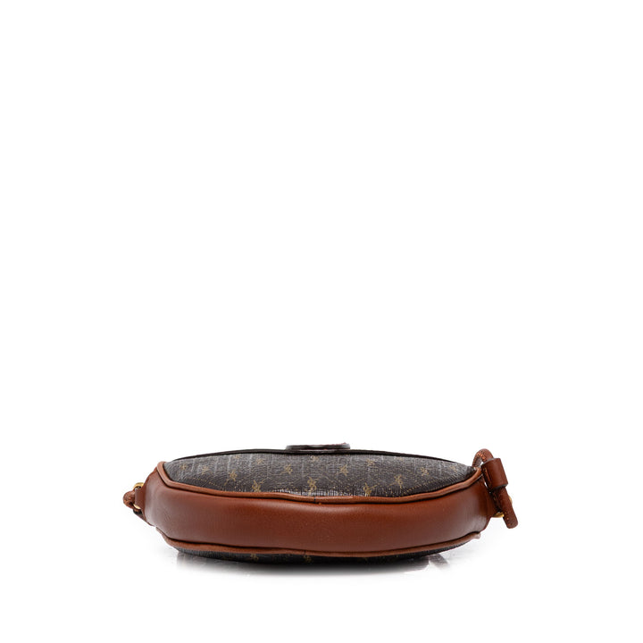 Saint Laurent Sac bandoulière Le Monogramme et Coeur Micro Toile enduite Marron – vue 3 – GABY PARIS