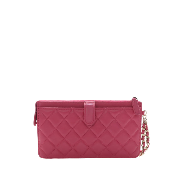 Chanel Matelassé All About Chanel Pochette avec chaîne Cuir d'agneau