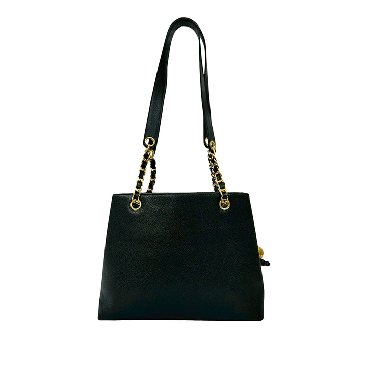 Chanel CC Caviar Front Pocket Cabas chaîne