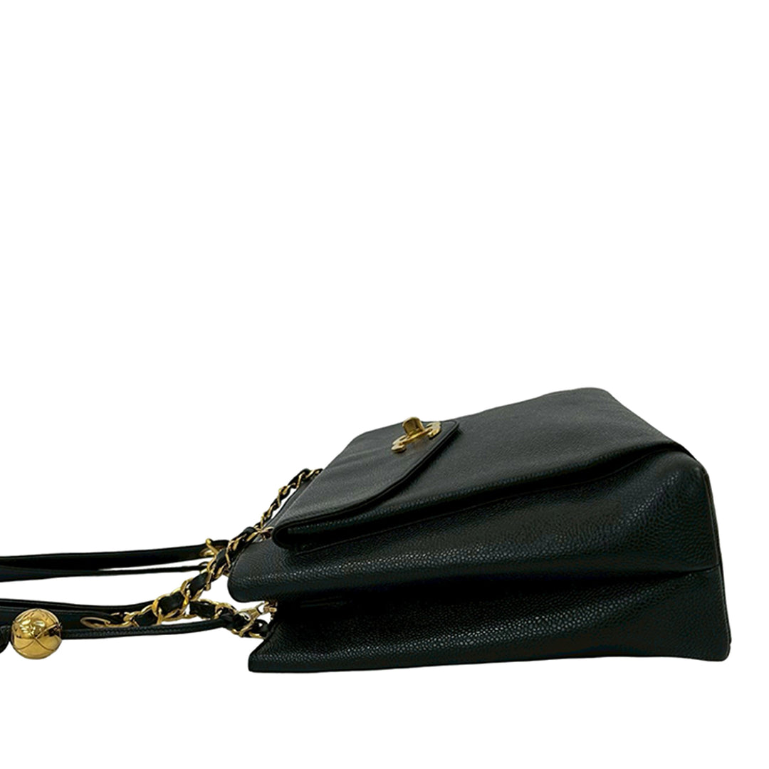 Chanel CC Caviar Front Pocket Cabas chaîne