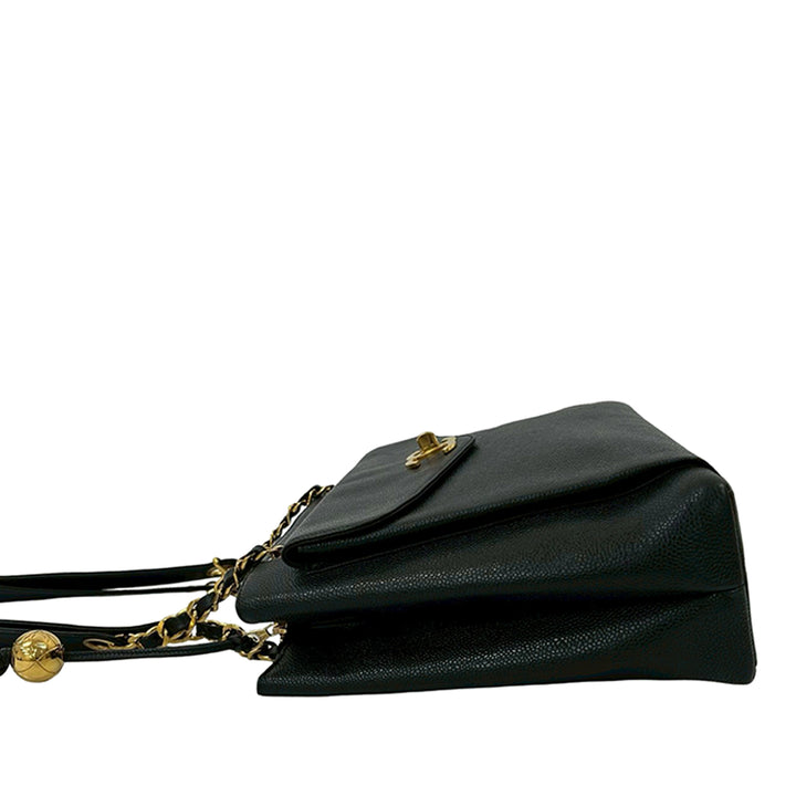 Chanel CC Caviar Front Pocket Cabas chaîne