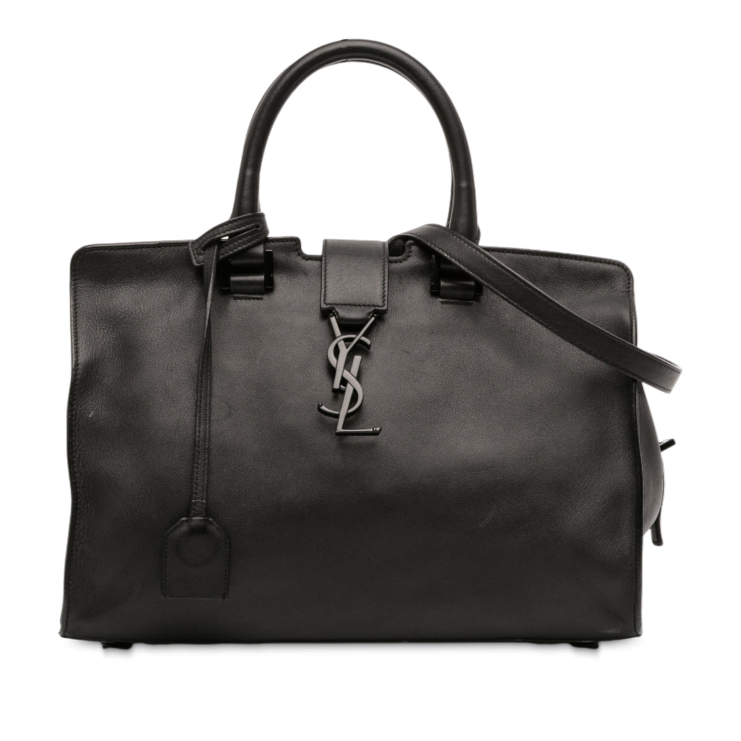 Saint Laurent Small Cuir Monogram Cabas – GABY PARIS Authentique